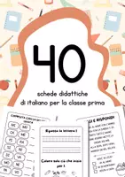 Vorschau - Arbeitsblätter - Compiti delle vacanze di italiano per la classe prima / Italienische Ferienhausaufgaben für die erste Klasse - Deckblatt