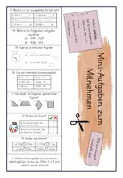 Vorschau - Aufgabenkarten - Wiederholung Klasse 3 - Abreißaufgaben / Miniaufgaben - Seite 3