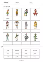 anteprima - Esercizi - Carnival / Carnevale: Cut and Glue (Scheda di esercizi di inglese) - Pagina 2