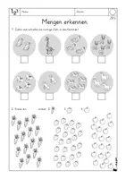 Vorschau - Arbeitsblätter - Mengenverständnis, ZR 5, Mathe, 1. Klasse, Mengen erkennen - Seite 2