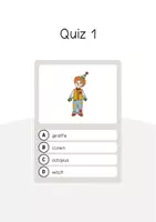 anteprima - Materiale interattivo - Carnival / Carnevale: Vocabulary Quiz (Gioco di domande per la lezione d'inglese) - Pagina 3