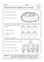 Vorschau - Arbeitsblätter - KOSTENLOS! Read and colour Englisch - Seite 1