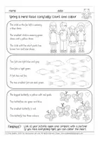 Vorschau - Arbeitsblätter - KOSTENLOS! Read and colour Englisch - Seite 2