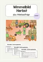 Vorschau - Fördermaterial/Inklusion - Herbst Wimmelbild plus Arbeitsaufträge - Deckblatt