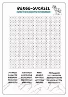 Vorschau - Spiele - Berge in Deutschland - Suchsel / Wortgitter - Seite 1