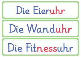 Vorschau - Fördermaterial/Inklusion - Tafelbilder von verschiedenen Uhren - Seite 3