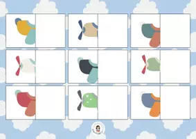 Aperçu - Jeux - 🚌 10 puzzles moitié-moitié – Les véhicules - Page 3