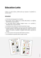anteprima - Flashcard - Summer / Estate: Education Lotto (Gioco per la lezione d'inglese) - Pagina 1