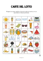 anteprima - Flashcard - Summer / Estate: Education Lotto (Gioco per la lezione d'inglese) - Pagina 2