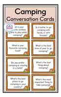 Aperçu - Jeux - Camping - Conversation Cards (Anglais) - Page de couverture