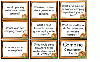 Aperçu - Jeux - Camping - Conversation Cards (Anglais) - Page 3