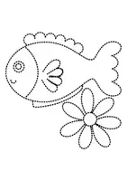 Vorschau - Mal- und Bastelvorlagen - Prickelbilder / Fensterbilder Thema Fische - Grundschule - Bastelvorlagen - Seite 1