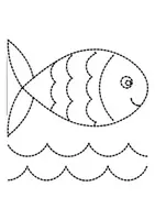Vorschau - Mal- und Bastelvorlagen - Prickelbilder / Fensterbilder Thema Fische - Grundschule - Bastelvorlagen - Seite 2