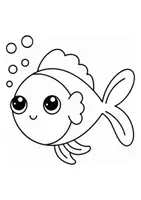 Vorschau - Mal- und Bastelvorlagen - Ausmalbilder Thema Fische - Grundschule - Bastelvorlagen - Seite 1