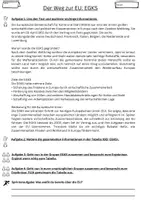 Vorschau - Arbeitsblätter - Der Weg zur EU (EGKS, EWG, EG, EURATOM - Gruppenpuzzle) - Deckblatt