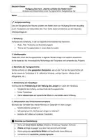 Vorschau - Klassenarbeiten - Kurzgeschichte Klassenarbeit Klasse 9/10: Wolfgang Borchert - Seite 1