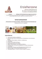 Vorschau - Stundenentwürfe - Materialeinsatz und ästhetische Bildung – Offenes Material und Kreativitätsförderung“, Lernfeld 4: „Bildungs- und Entwicklungsprozesse anregen und unterstützen“ - Deckblatt