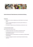 Vorschau - Stundenentwürfe - Materialeinsatz und ästhetische Bildung – Offenes Material und Kreativitätsförderung“, Lernfeld 4: „Bildungs- und Entwicklungsprozesse anregen und unterstützen“ - Seite 1