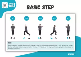 anteprima - Clipart / Immagini originali - Dancing ⎮ 12 station cards with basic steps incl. videos (station work) in English CLIL - Pagina 2