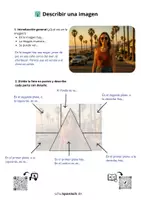 Vorschau - Arbeitsblätter - Descripción de imágenes / Bildbeschreibung Spanisch / 2fach differenziert / inkl. Online Aufgaben - Seite 2