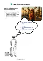 Vorschau - Arbeitsblätter - Descripción de imágenes / Bildbeschreibung Spanisch / 2fach differenziert / inkl. Online Aufgaben - Seite 3