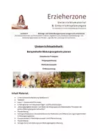 Vorschau - Stundenentwürfe - Bildungsangebote planen, Didaktische Prinzipien Zielgruppenbezug Methodenauswahl Differenzierung, Lernfeld 4: „Bildungs- und Entwicklungsprozesse anregen und unterstützen“ - Deckblatt