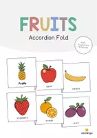 anteprima - Flashcard - Fruits / Frutta: Accordion Fold (Opuscolo per la lezione d'inglese) - Pagina di copertina