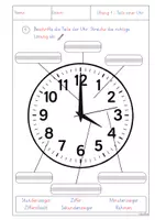 Vorschau - Arbeitsblätter - Einführung Uhr - Arbeitsblätter zum Einstieg - Seite 1