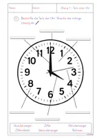 Vorschau - Arbeitsblätter - Einführung Uhr - Arbeitsblätter zum Einstieg - Seite 2