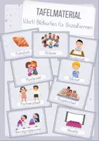 Vorschau - Bildkarten - Tafelmaterial Sozialformen - Deckblatt
