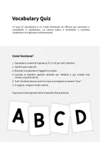 anteprima - Materiale interattivo - Football / Calcio: Vocabulary Quiz (Gioco di domande per la lezione d'inglese) - Pagina 1