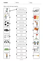 anteprima - Esercizi - Football / Calcio: Draw the lines 1 (Scheda di esercizi di inglese) - Pagina 2