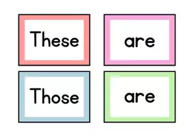 Προεπισκόπηση - Flashcards - Flashcards: Make simple sentences with This is/That is/ These are/Those are - Σελίδα 2