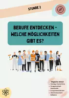 Vorschau - Stundenentwürfe - Berufsorientierung - Berufe entdecken (Gruppenarbeit) - Deckblatt