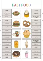 anteprima - Materiale di supporto/inclusione - Fast Food / Fast food: Clip Cards (Carte a molletta per la lezione d'inglese) - Pagina 3