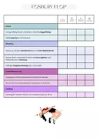 Vorschau - Arbeitsblätter - Bewertungsbogen/ Beobachtungsbogen - Flosbury-Flop - Hochsprung - Klasse 8 - Deckblatt
