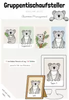 Vorschau - Poster - Classroom-Management: Gruppentisch-Tischkarten/ Aufsteller/ Schilder für deine Koalaklasse - Deckblatt