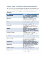 Vorschau - Merkblätter - Media - Information, Entertainment, Manipulation (Glossary) - Seite 1