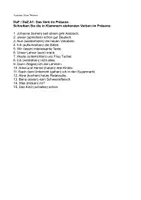 Vorschau - Arbeitsblätter - DaF DaZ A1 Verben im Präsens mit Lösung - Deckblatt