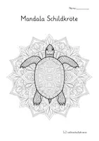 Vorschau - Arbeitsblätter - Schildkröte Mandalas – 12 Ausmalbilder ab 1.Klasse 🐢 - Seite 2