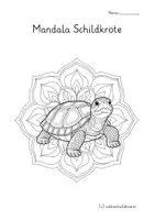 Vorschau - Arbeitsblätter - Schildkröte Mandalas – 12 Ausmalbilder ab 1.Klasse 🐢 - Seite 3