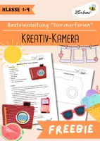 Vorschau - Mal- und Bastelvorlagen - Bastelanleitung: Kreativ-Kamera für Ferienerlebnisse - Deckblatt