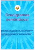 Vista previa - Hojas de trabajo - Crucigramas semánticos - página 1