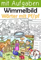 Vorschau - Unterrichtsreihen - Komplettpaket - Wörter mit Pf / pf / Laut Pf / pf- mit Wimmelbild, Lernwerkstatt & Lesespiel - Seite 1