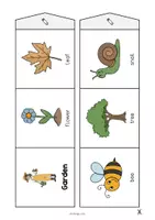 anteprima - Flashcard - Garden / Giardino: Accordion Fold (Opuscolo per la lezione d'inglese) - Pagina 3