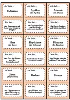 Vorschau - Spiele - "Ich habe - Wer hat?" (Ratespiel): Mythologie (Latein) - Seite 1