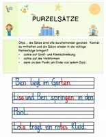 Vorschau - Arbeitsblätter - Purzelsätze Frühling Sommer - Seite 2