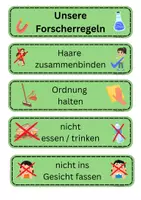 Vorschau - Stationenlernen - Forscherregeln / Experimentierregeln - Seite 1