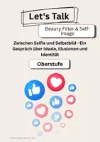Vorschau - Arbeitsblätter - Social Media, Filter und digitale Identität: freies Sprechen mit Reflexion (Oberstufe) - Deckblatt