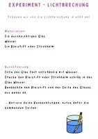 Vorschau - Arbeitsblätter - Lichtbrechung verstehen – Physik-Experimente & Arbeitsblätter SEK I - Seite 3
